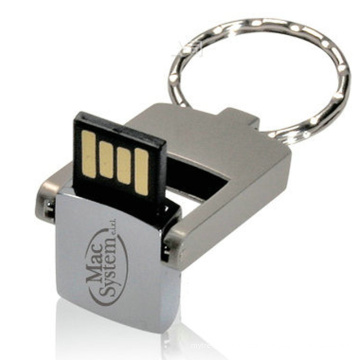 Самый популярный Поворотный / Вращающийся флеш-накопитель USB Memory Stick Keychain USB (ED101)